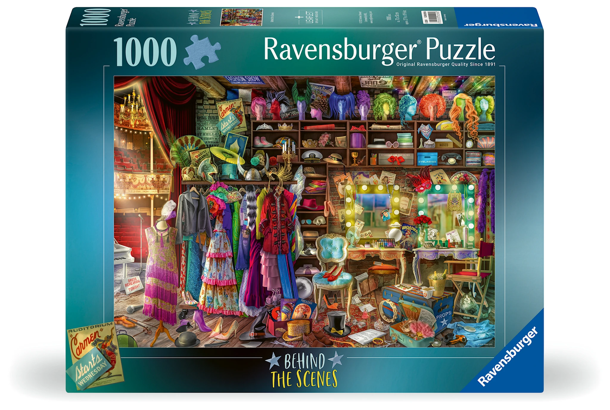 Produktbilde for Bak kulissene Puslespill 1000 brikker, Ravensburger