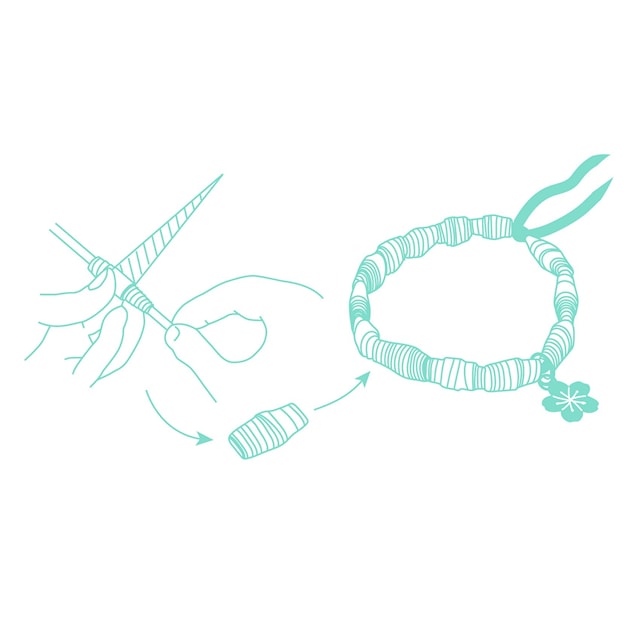 Produktbilde 3 for Lag dine egne papirperler og armbånd Djeco