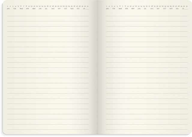 Produktbild 3 för Kalender 2026 A6 Liten Veckokalender Forma Deluxe Brun Burde