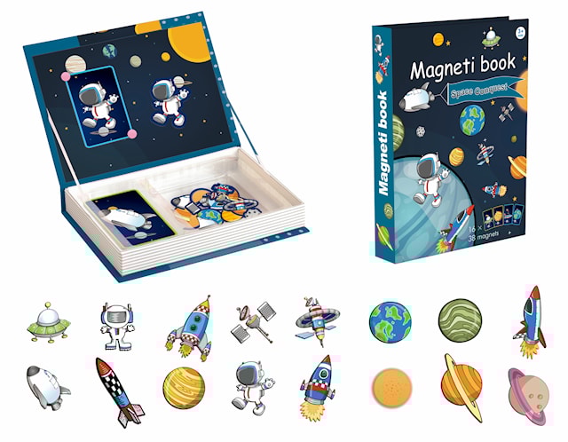 Tuotekuva 1 - Magneettikirja Space World Suntoy