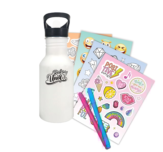 Produktbild 2 för Real UniQ DIY Vattenflaska