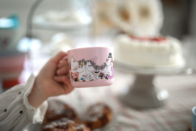 Produktbilde 2 for Mummitrollet Lille My Krus med Håndtak Lysrosa Rätt Start