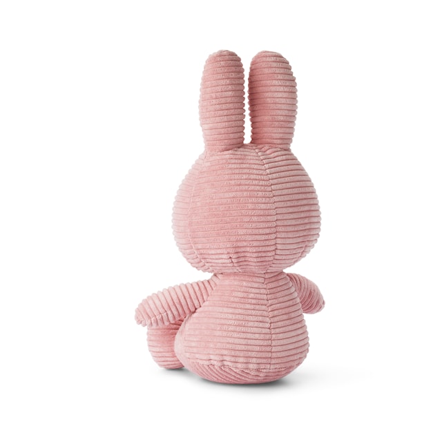 Tuotekuva 2 - Miffy ECO Corduroy Pehmolelu 33 cm Vaaleanpunainen Bon Ton Toys