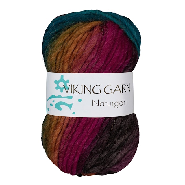 Tuotekuva 1 - Naturgarn 50 g Multi liila/jade 656 Viking Garn