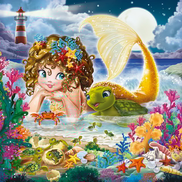 Tuotekuva 4 - Charming mermaids 3x49p Ravensburger