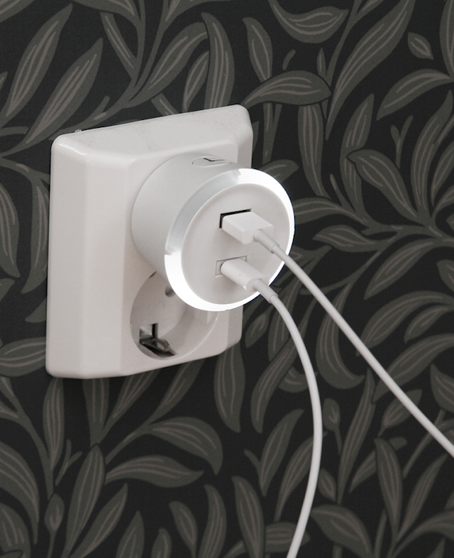 Tuotekuva 2 - Turvakellot USB A ja C Valkoinen CAPiDi