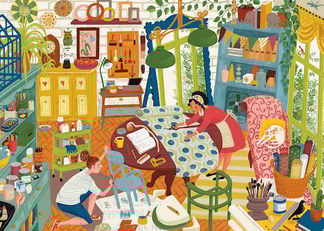 Tuotekuva 2 - Palapeli Kierrätystyöpaja 1000 palaa, Falcon