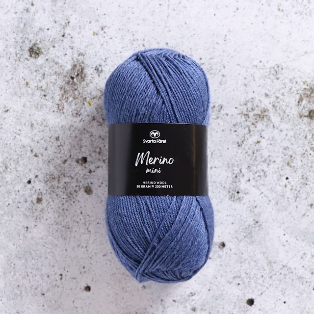 Produktbilde 1 for Merino Mini 50g Vintage Denim (04) Svarta Fåret
