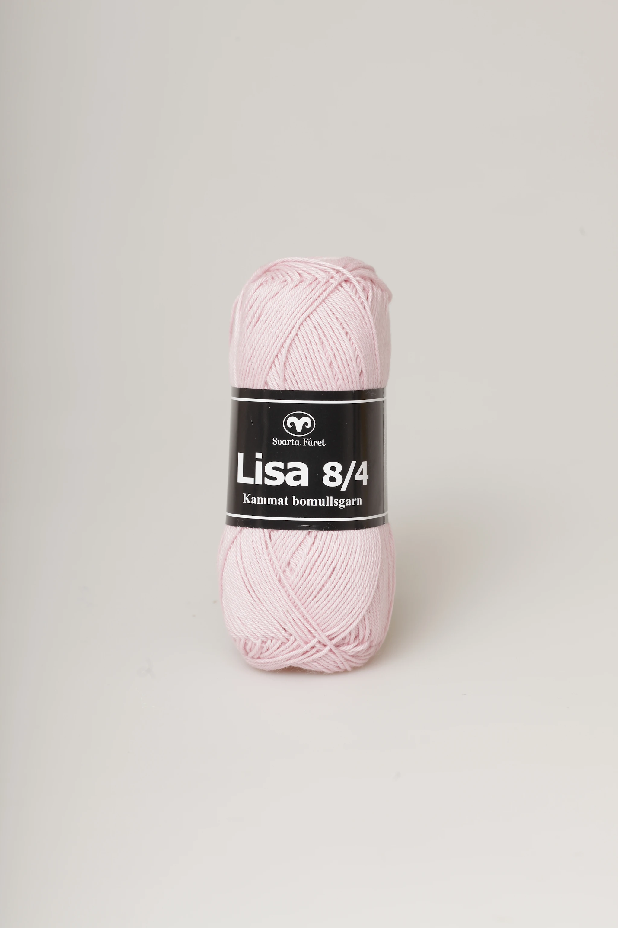 Produktbilde for Lisa 8/4 Garn Bomull 50 g Svarta Fåret