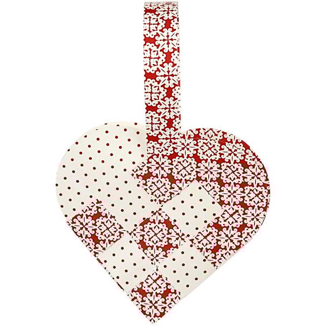 Produktbild 4 för Julhjärtan materialset flätade hjärtan 8 styck