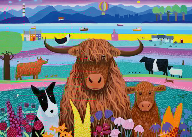 Produktbild 2 för Highland Life Pussel 1000 bitar, Ravensburger