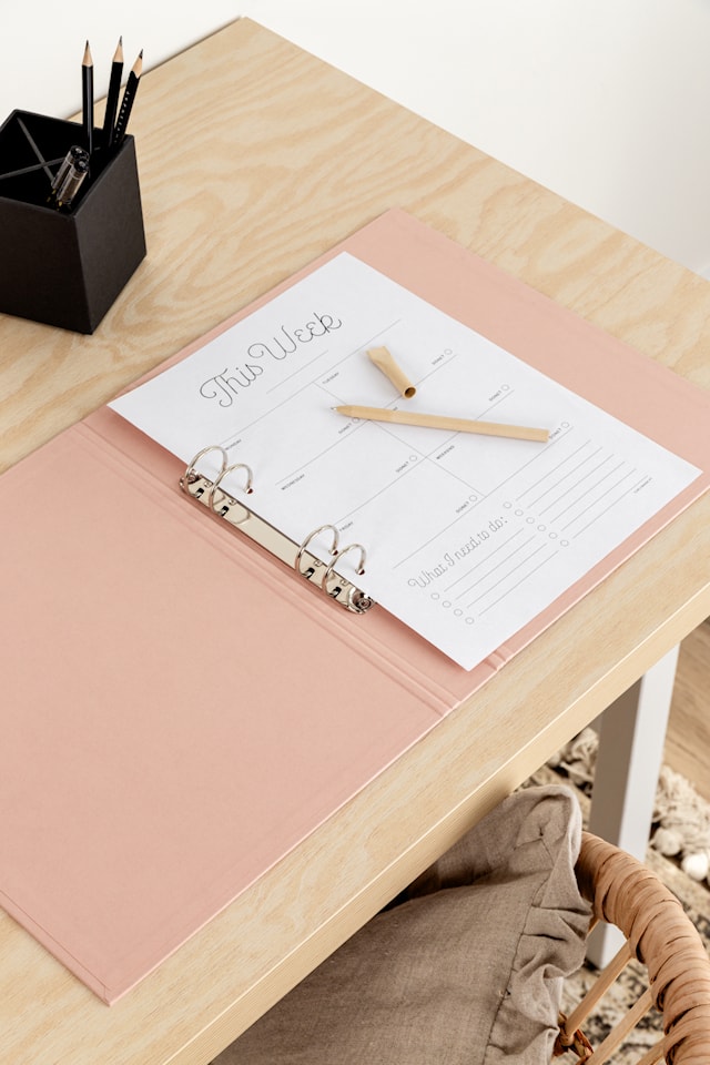 Produktbild 7 för Pärm Ringo A4 Dusty Pink Bigso Box of Sweden