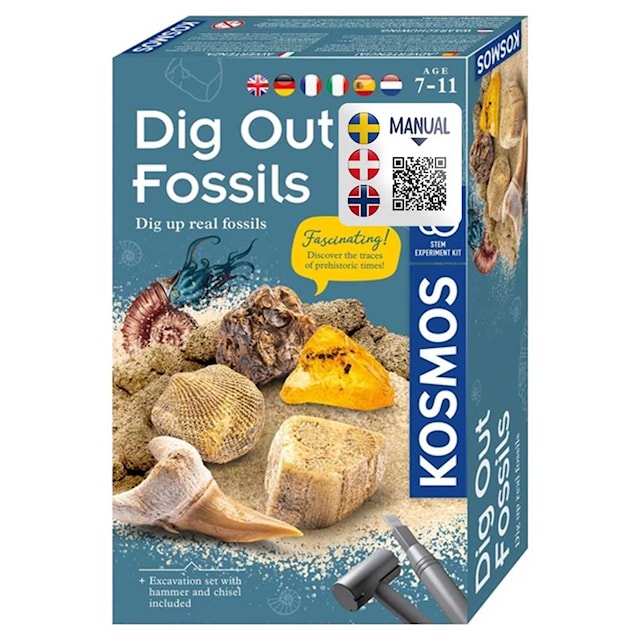 Dig Out Fossils Experiment Box STEM Kosmos (pohjoinen)