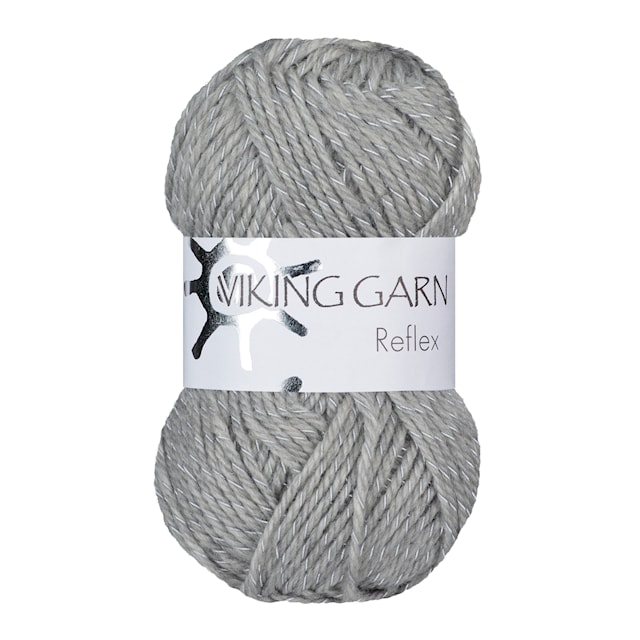 Reflex 50 g vaaleanharmaa Viking Garn