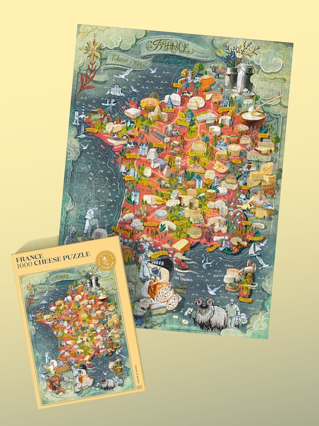 Produktbilde 3 for Puslespill French Cheese 1000 brikker, Water & Wines