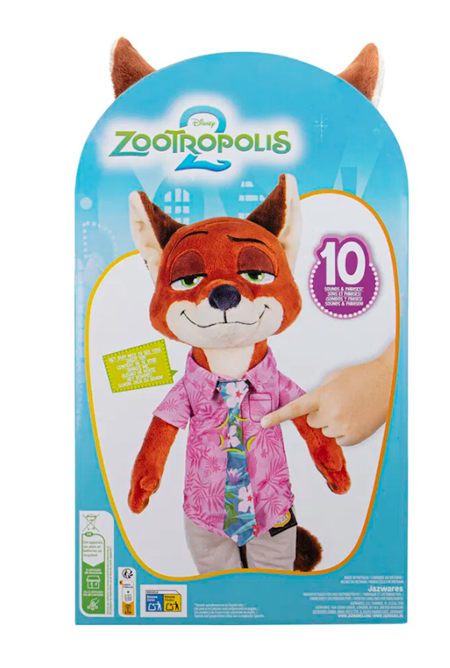 Produktbilde 2 for Nick Wilde interaktivt kosedyr 35 cm Zootropolis