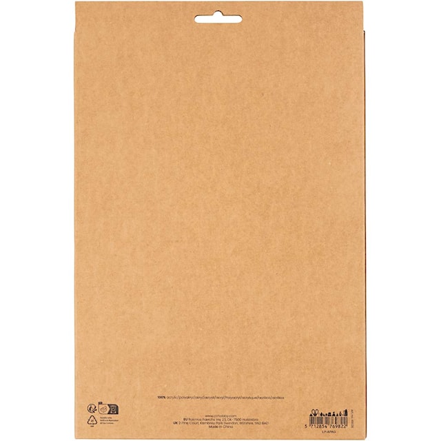 Produktbilde 2 for Hobbyfilt, A4, ark 210x297 mm, tykkelse 2 mm, natur, 10 stk./ 1 pk.