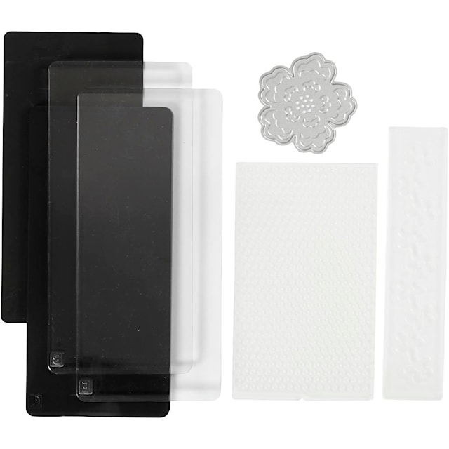 Produktbilde 6 for Stanse- og pregemasin - startsett, A7, ark 74x105 mm, 1 sett