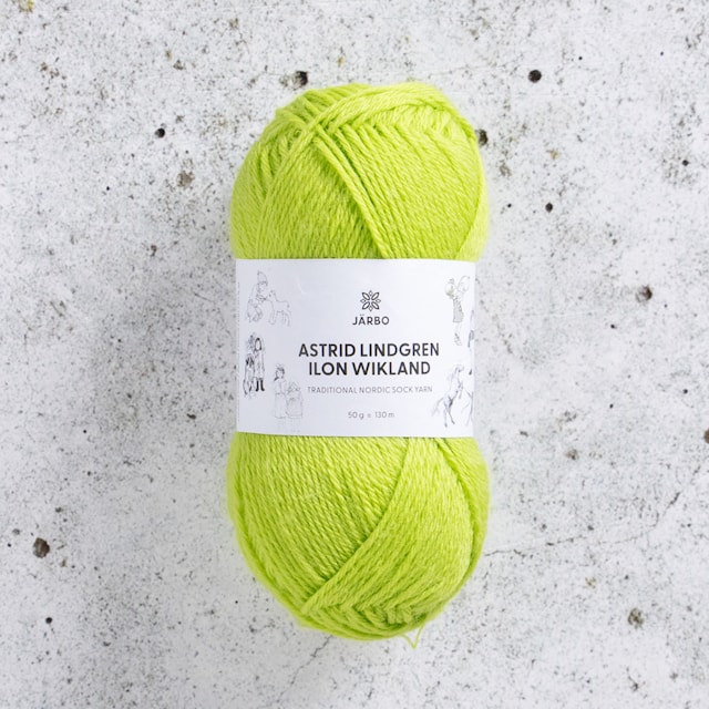 Astrid Lindgren Ilon Wikland Garn 50g Bullerbyn grön 110 Järbo