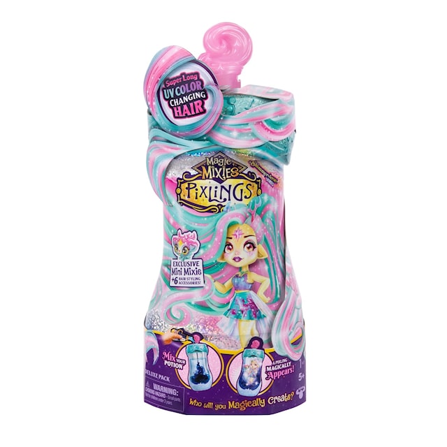 Produktbilde 7 for Pixlings Galaxy Hair Doll Single PK Deerlee Magic Mixies