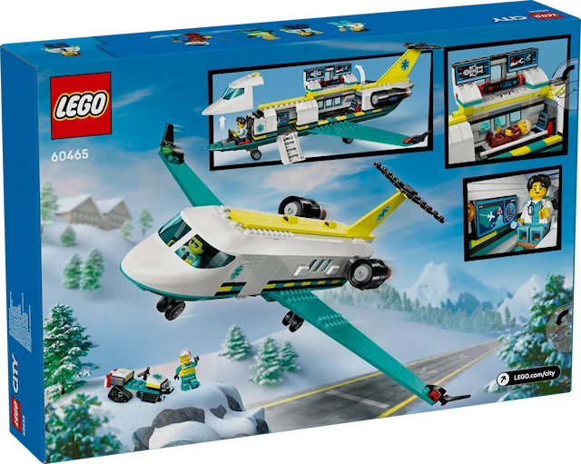 Tuotekuva 4 - Pelastuslaitoksen ambulanssilentokone LEGO® City (60465)