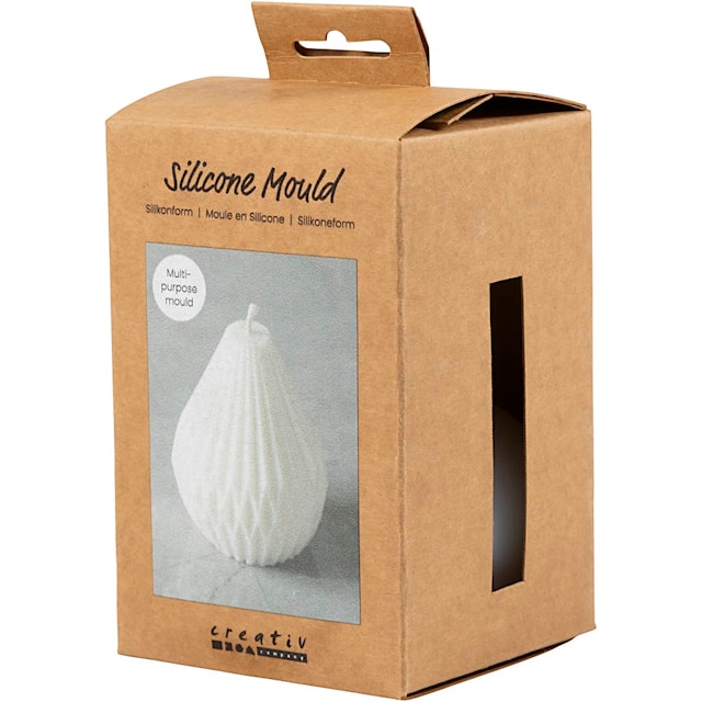 Produktbilde 6 for Silikonform , Riflet dråpeform, H: 8 cm, dia. 7 cm, 1 stk./ 1 pk.