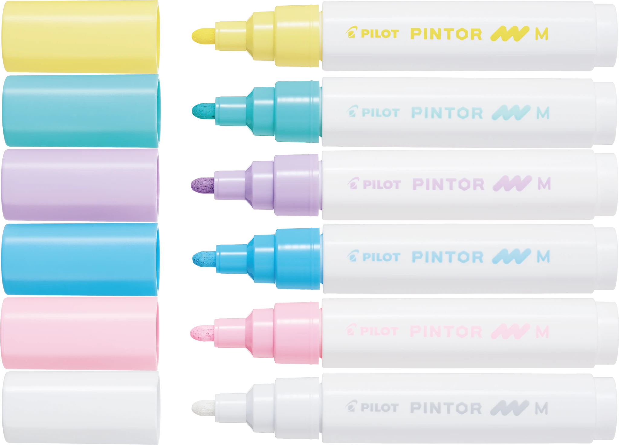 Produktbild för Märkpenna Pintor Pastell Mix 6-p, Pilot