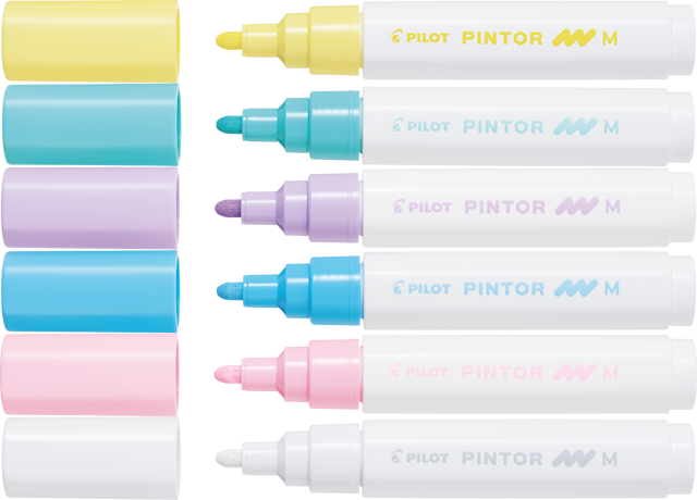 Produktbilde 1 for Pintor DIY-tusjer 6 stk. Ass Regular Mix - Medium