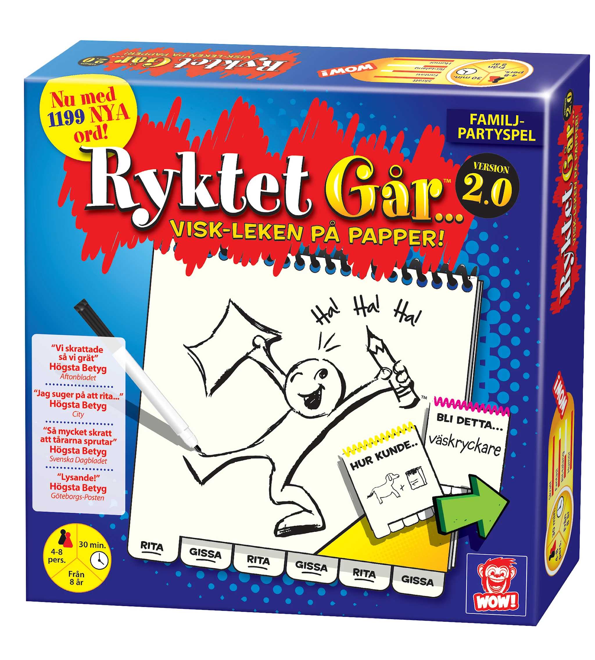 Tuotekuva ille Ryktet går 2.0, Sällskapsspel (SE)