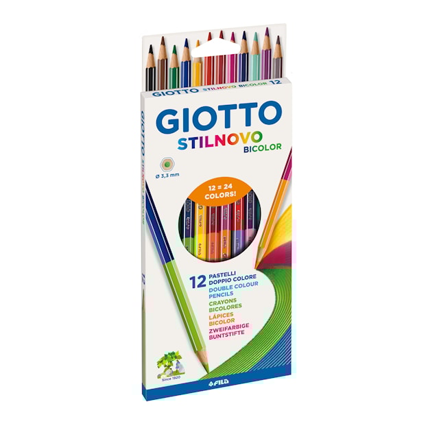Tuotekuva 2 - Giotto Stilnovo Bicolor Värikynät, 12 kpl