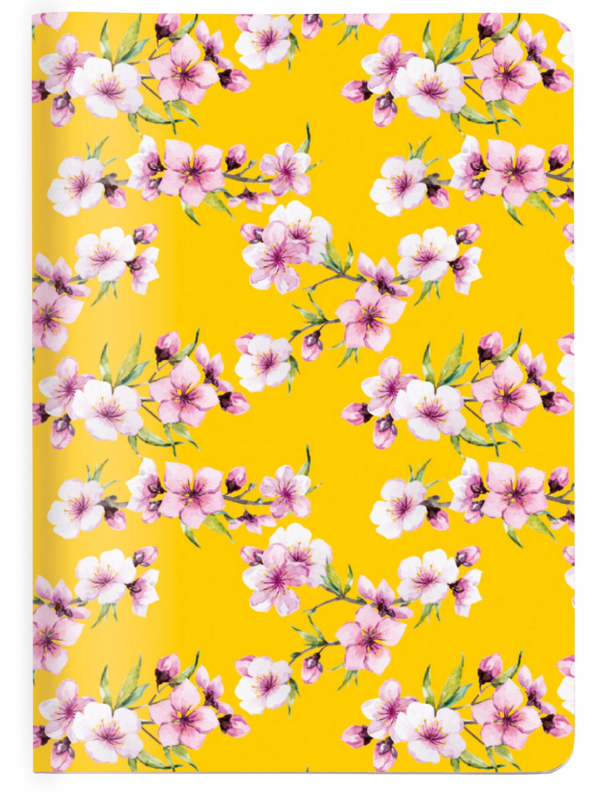 Tuotekuva ille Vihko A6 Ruudullinen Cherry Blossom Yellow 64 sivua Cedon