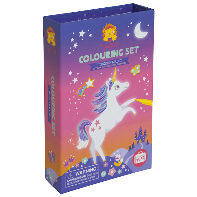 Tuotekuva 4 - Värityssarja Tarroilla Yksisarvismaagia Tiger Tribe