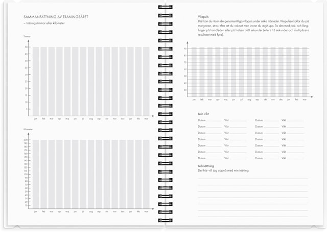 Produktbild 6 för Kalender 2026 A5 Träningskalendern 2i1 Burde