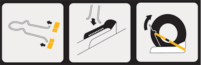 Produktbild 3 för Barnvagnsskidor, Svart, AXSO