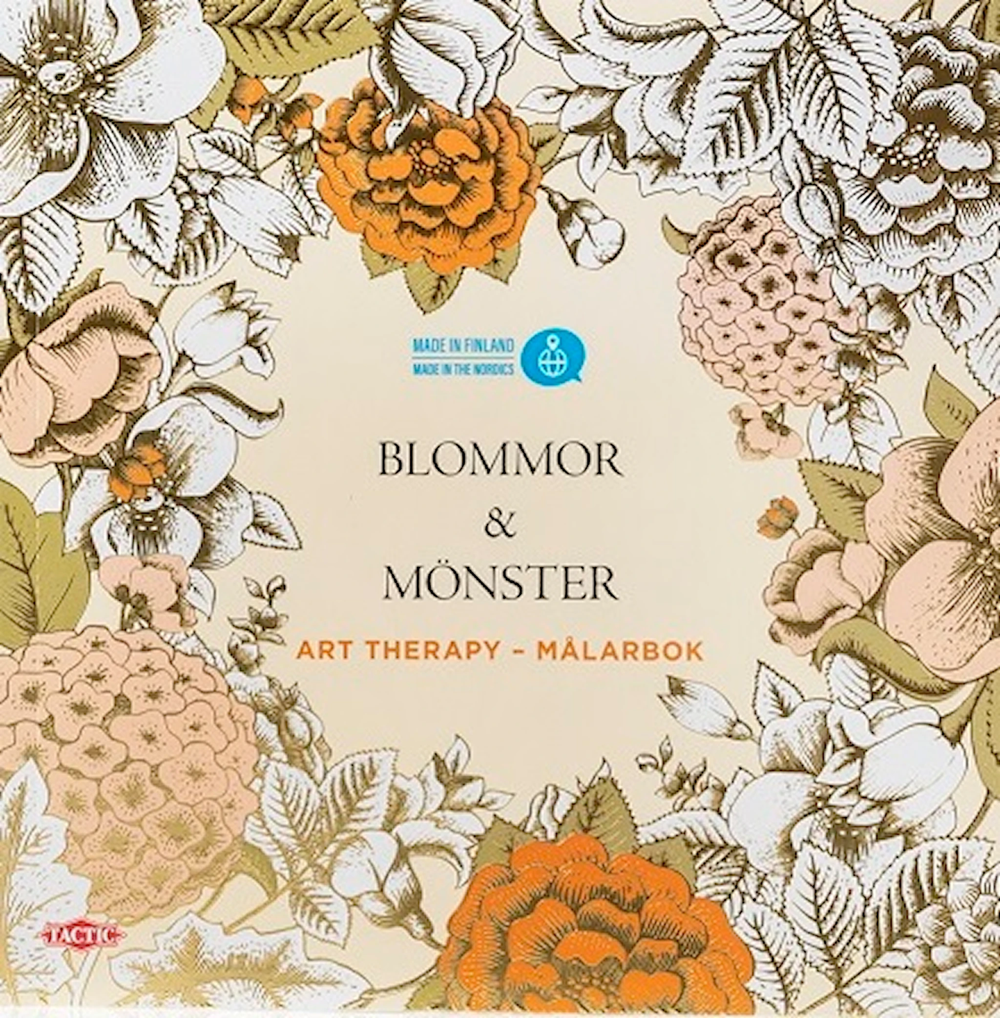 Produktbilde for Blomster & Mønster, Malebok