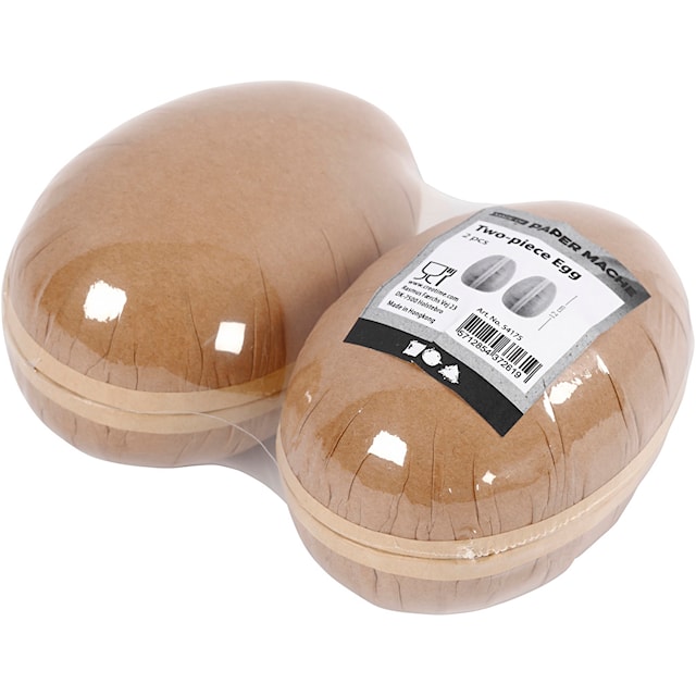 Produktbild 6 för Påskägg Naturfärgade 12cm 2-p Creativ Company