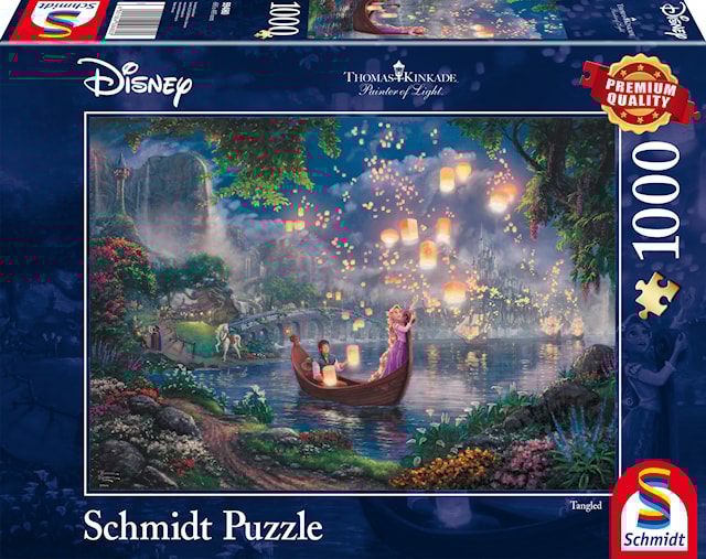 Produktbild 1 för Disney Rapunzel Thomas Kinkade Pussel 1000 bitar Schmidt