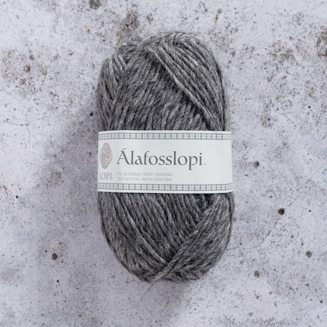 Álafosslopi Garn Ull 100 g Mellan grå Istex (0057)