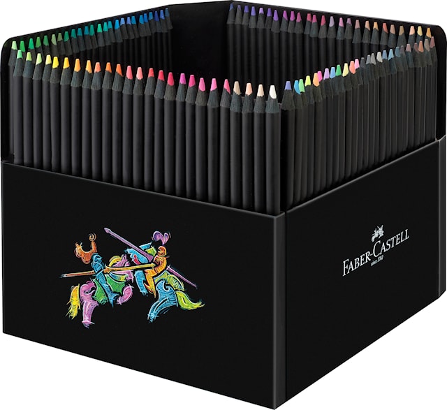 Produktbilde 2 for Fargeblyanter Black Edition Metallic farger 100-pack med pennholder Faber Castell