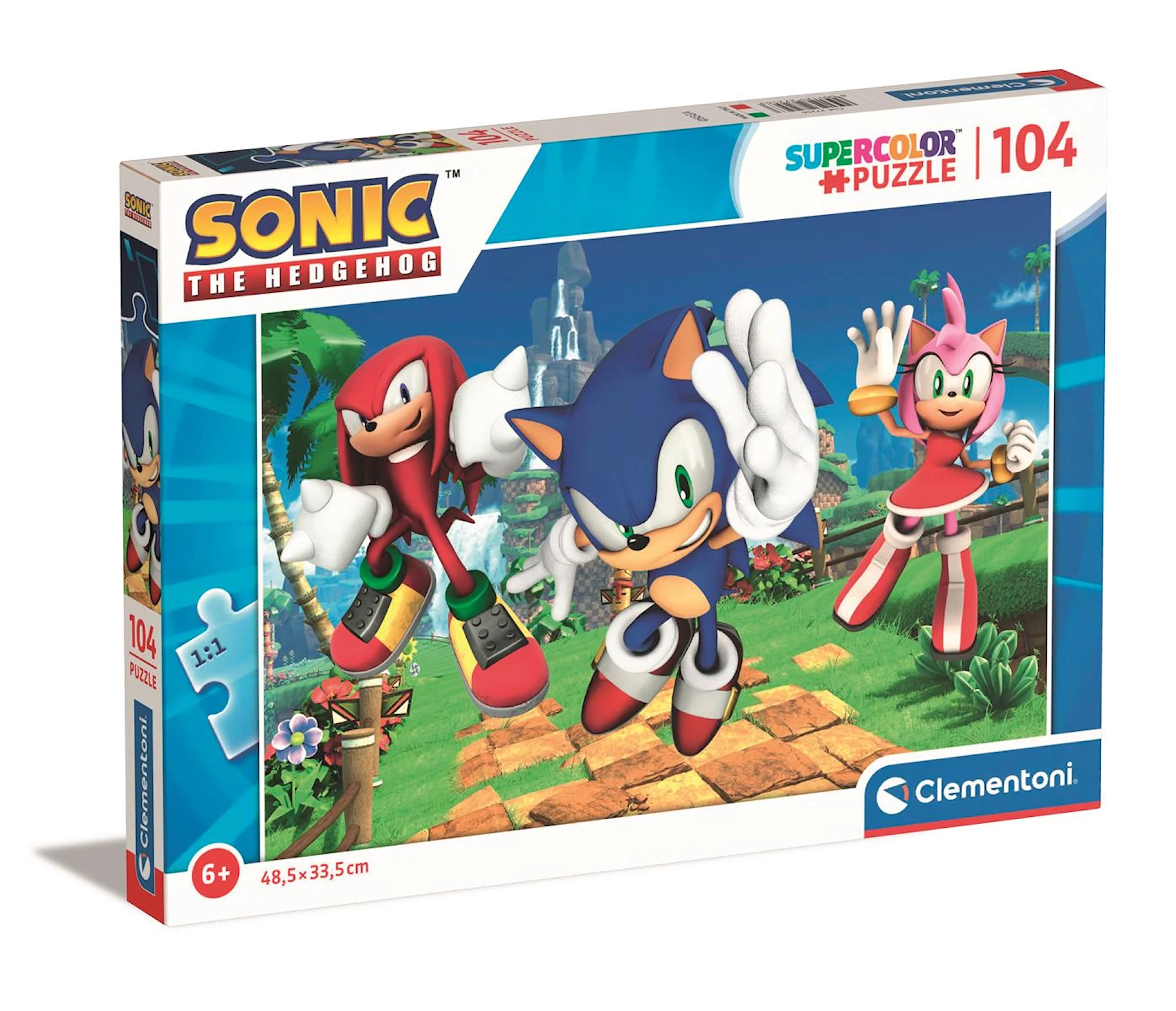 Produktbild för Pussel Puzzles Kids Sonic 104 bitar, Clementoni