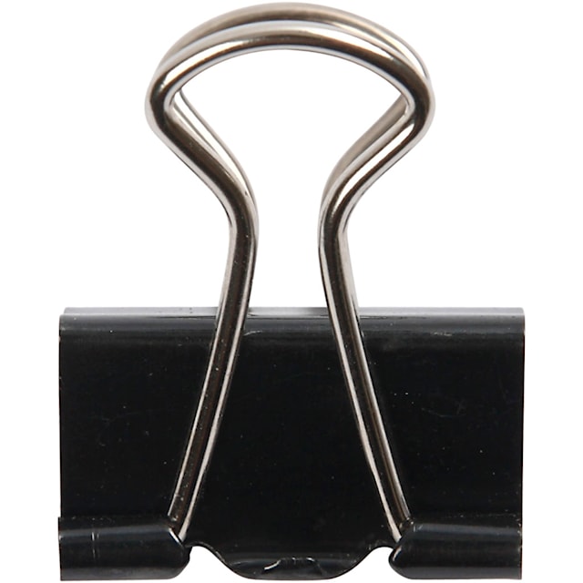 Produktbilde 2 for Klyper, B: 19 mm, svart, 40 stk./ 1 pk.