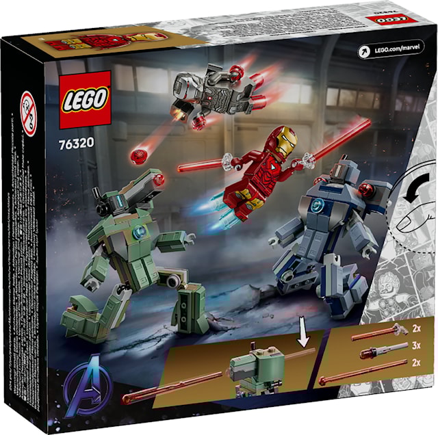 Produktbild 4 för Iron Man & War Machine mot Hammer Drones LEGO® Super Heroes (76320)