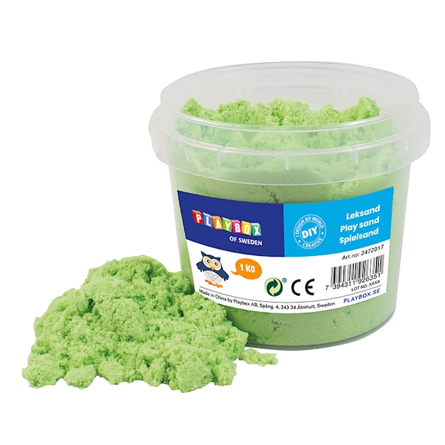 Produktbilde 1 for Lekesand Grønn 1 kg Playbox