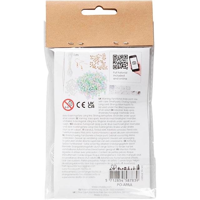 Produktbild 3 för Mini DIY Kit Smycken, Elastiskt armband, örhänge, 1 förp.