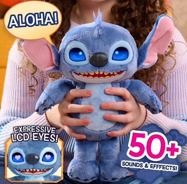 Tuotekuva 4 - Disney Stitch Movie Interaktiivinen Pehmolelu 27 cm Äänellä ja Valolla