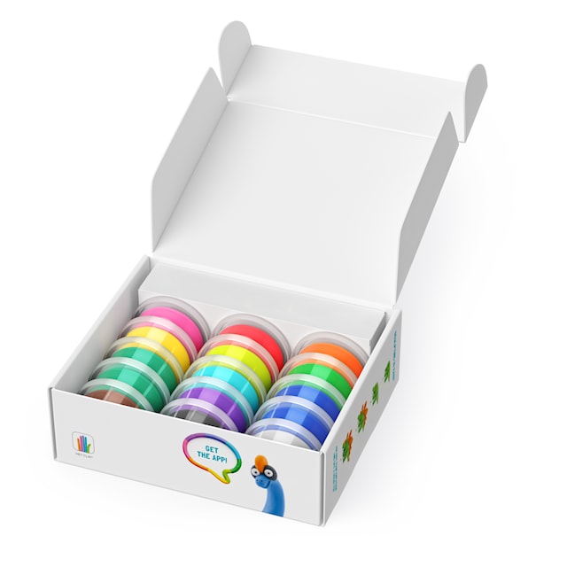 Produktbild 3 för Modellera Dinos 15-pack lufttorkande Hey Clay