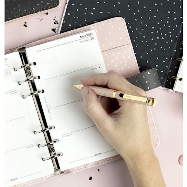 Produktbild 4 för Kulspetspenna Confetti svart bläck Filofax