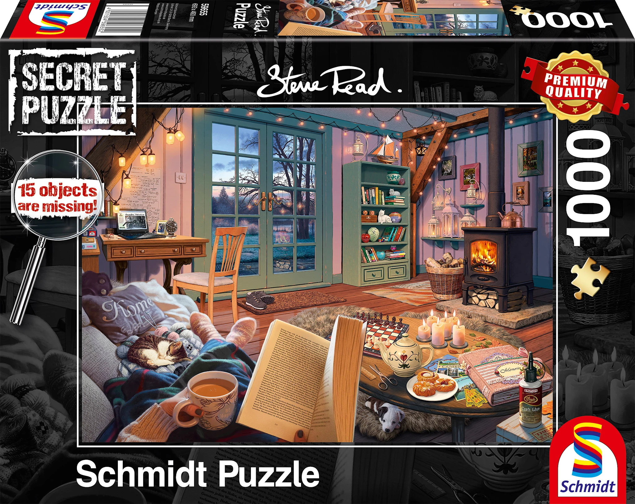 Produktbilde for At the holiday home Secret Puslespill 1000 brikker Schmidt