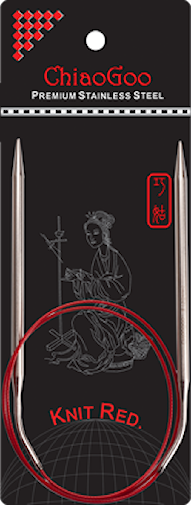 SS Red Circular Rundpinne 80 cm/3 mm Chiaogoo