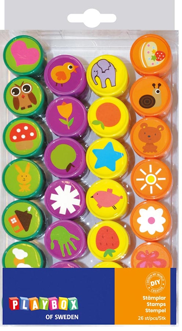 Tuotekuva 1 - Playbox Stämplar 26 st Djurmotiv Playbox